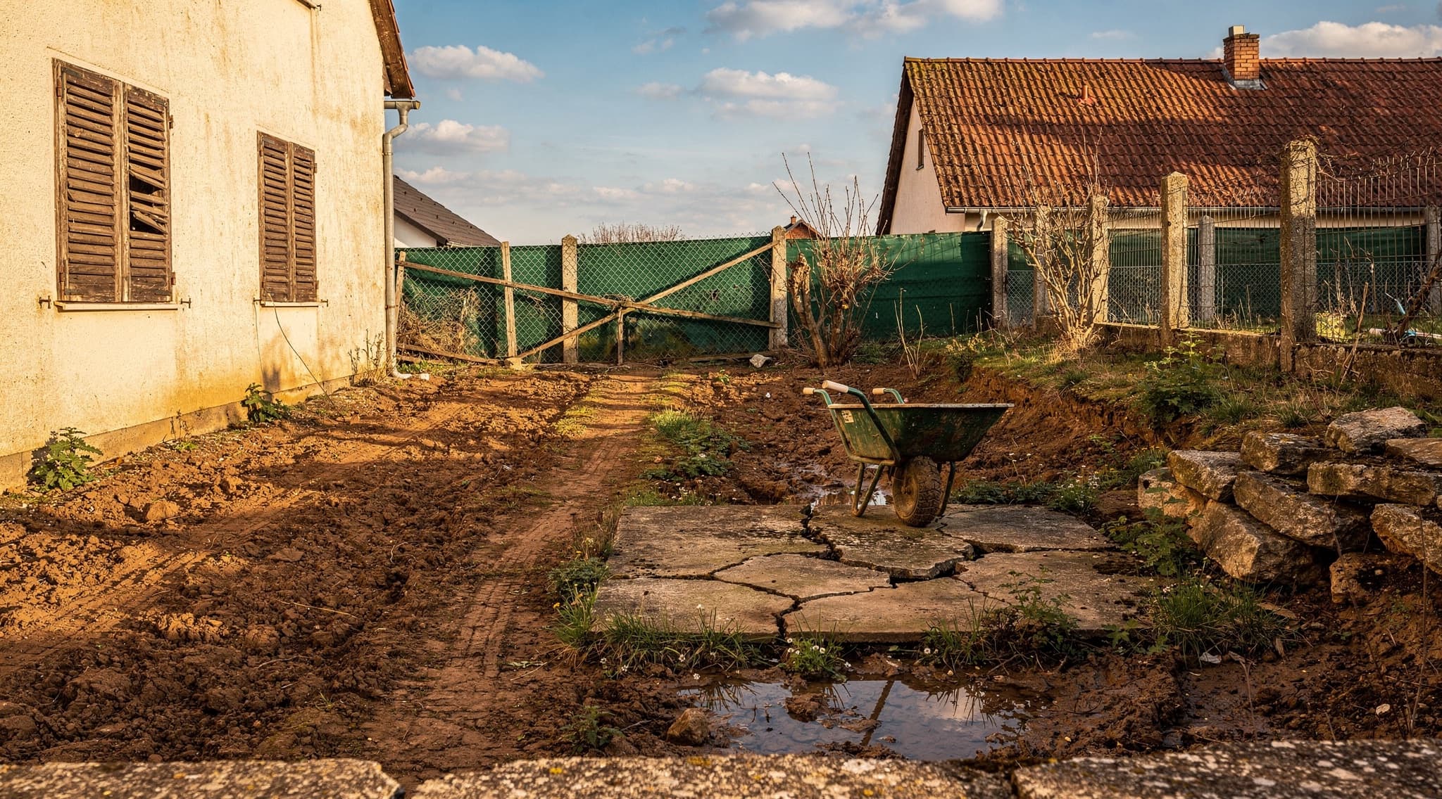 Garten- und Landschaftsbau - Vorher